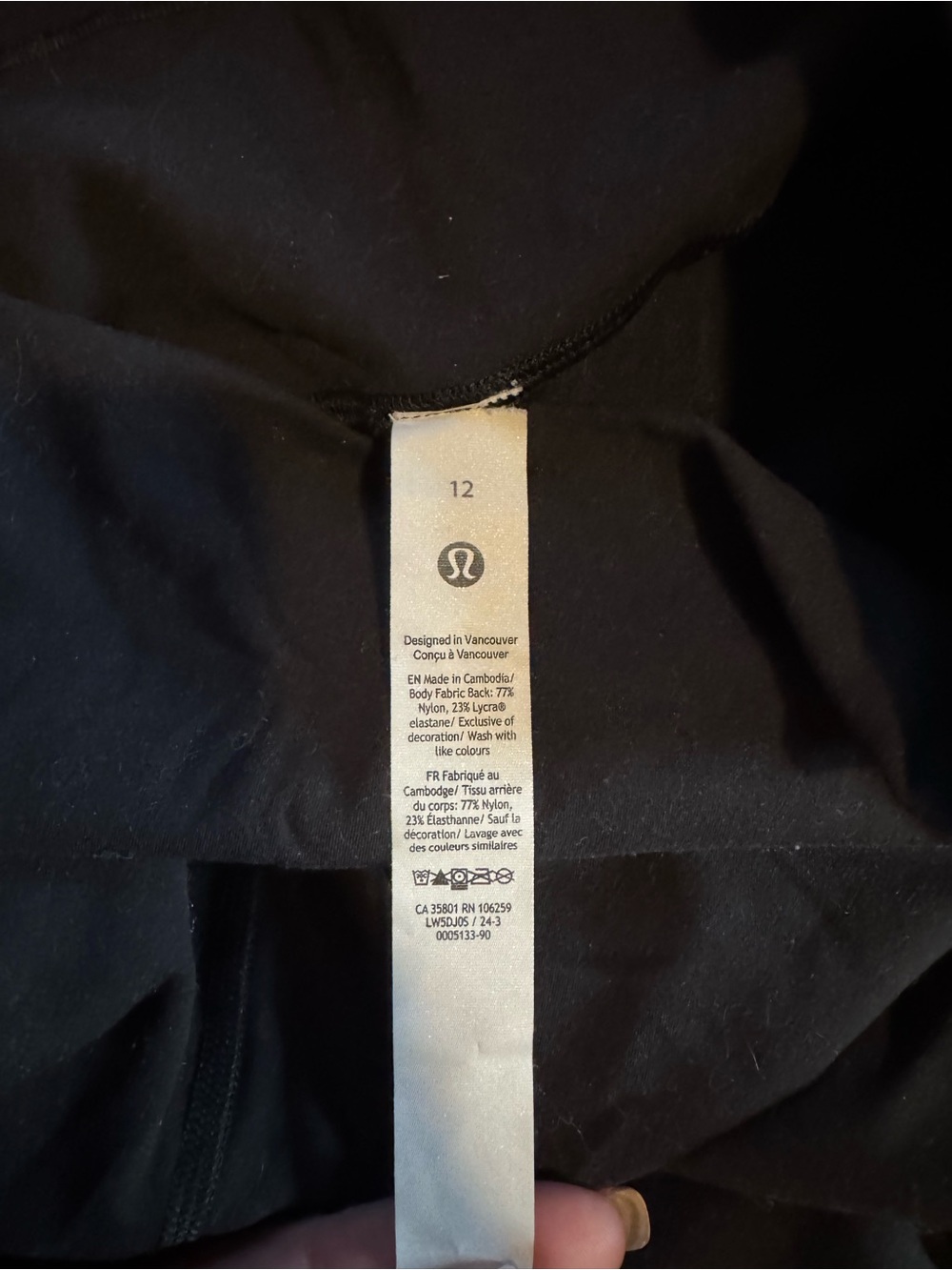 lululemon athletica Black Wunder Leggings with Logo Tag - Picture 2 of 3
